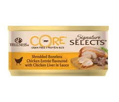 CORE kattemad - Signatur Selects Strimlet benfri kylling med kyllingelever i sauce